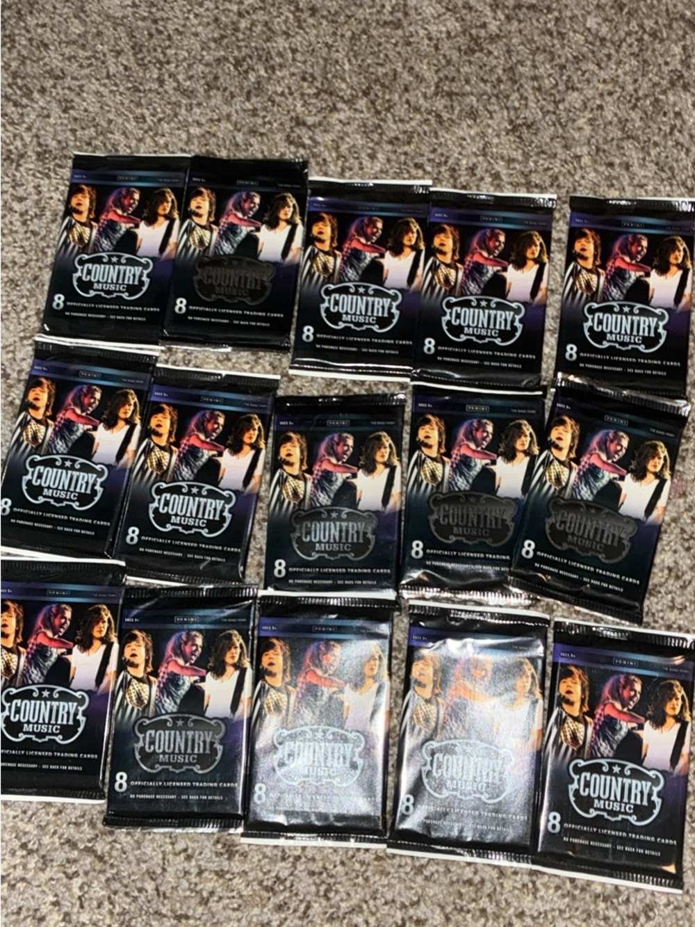 Panini Country Music Trading Card Booster Packs - Black